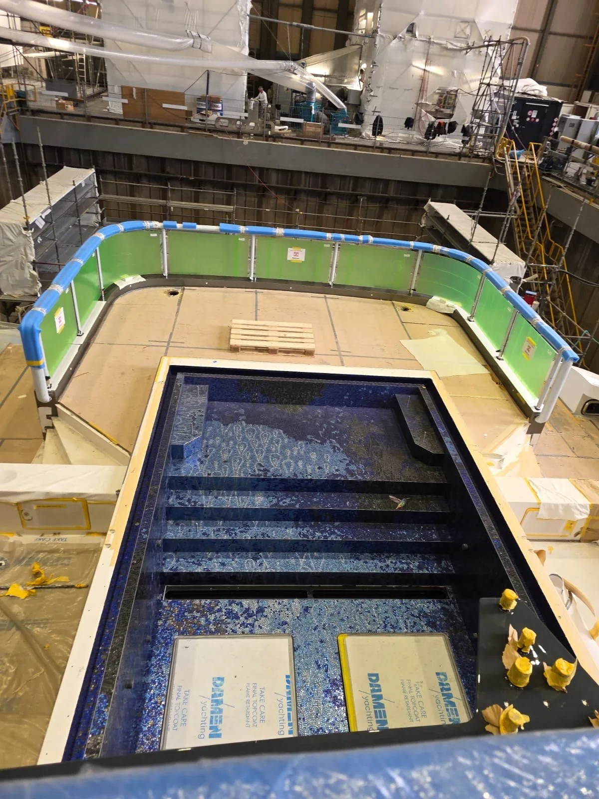 Deck structure during installation